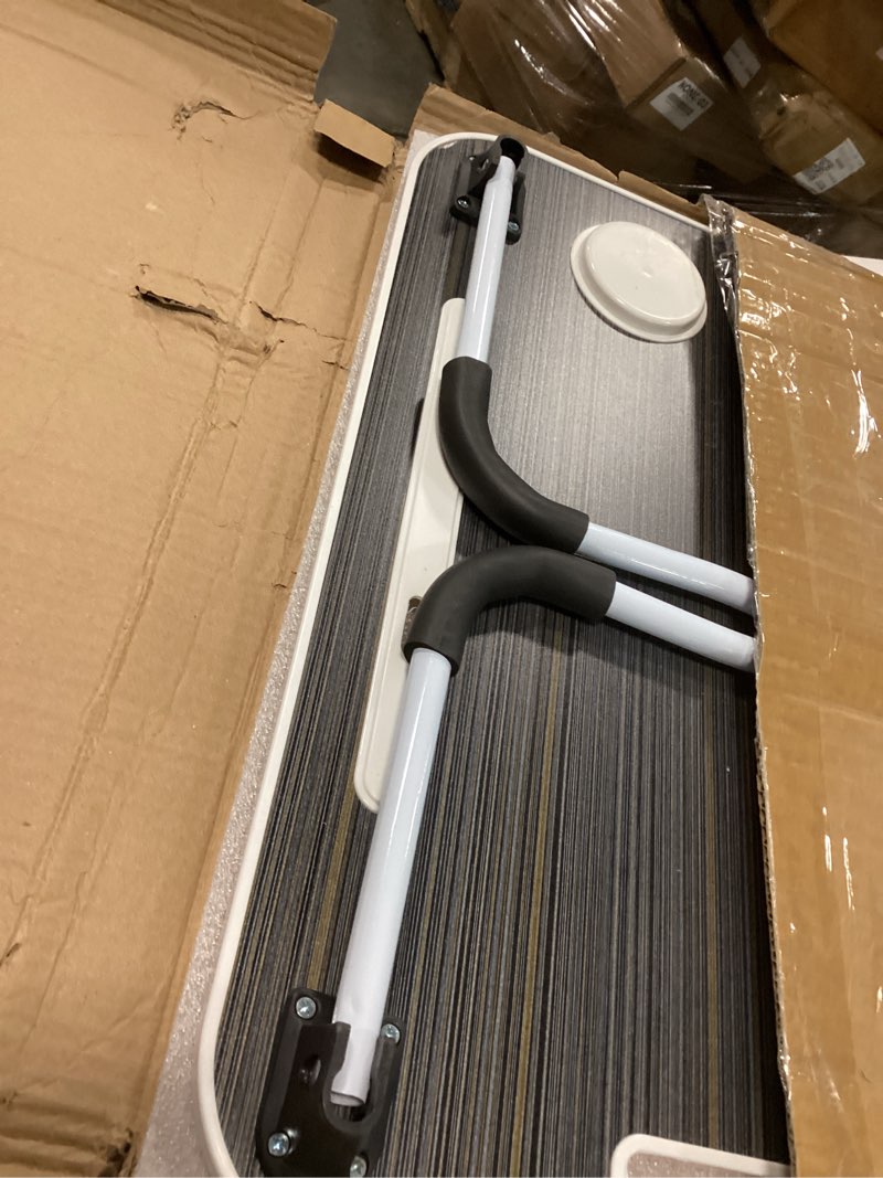 Condition photo showing Good Condition for BUYIFY Folding Lap Desk, 23 Inch Portable Wood Deep Black Laptop Bed Desk Lap Desk with Cup Holder, for Working Reading Writing, Eating, Watching Movies for Bed Sofa Couch Floor Black-gold