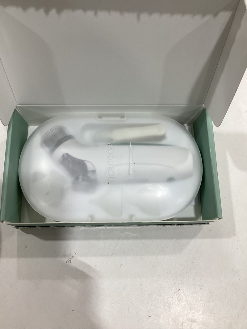 Condition photo showing As Is for Momcozy BreezyClear™ 2-in-1 Electric Nasal Aspirator for Baby with Spray, 65kPa Hospital-Grade Suction, 4 Adjustable Levels, Quiet & Portable Nose Cleaner with Soothing Light & Music