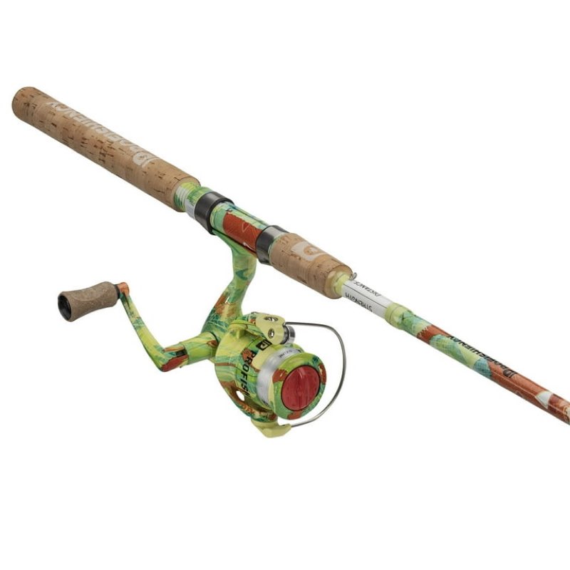 profishiency krazy 2.0 5ft 6in medium light fiberglass spinning fishing combo