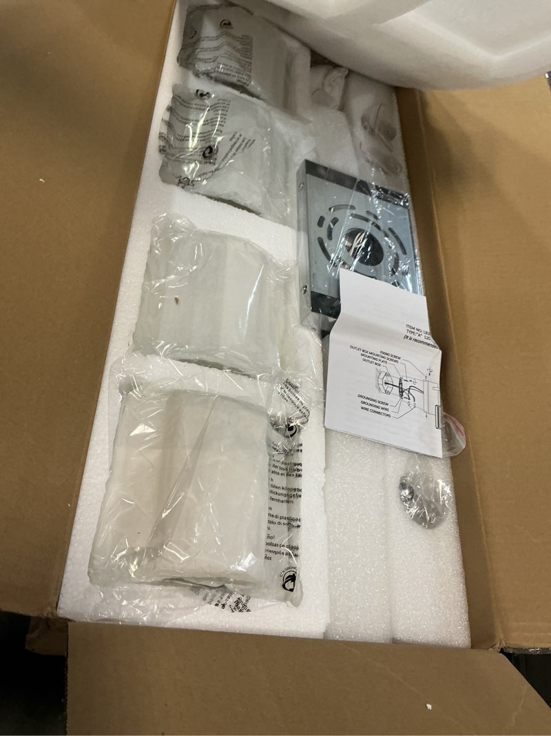 Condition photo showing As Is for modern crystal bathroom vanity light 4-lights, chrome vanity lights for bath, crystal bathroom wall fixture over mirror, wall sconces lighting with clear glass shade for bedroom, living room 4 light-28in chrome