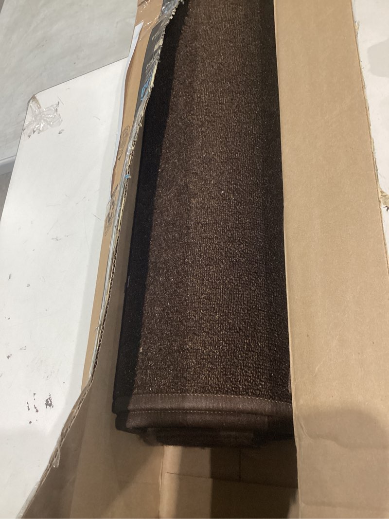 Condition photo showing Good Condition for goylser entry runner rugs for inside house, long jute hallway runner rug non slip, 2x15 water absorbent rug for laundry room floor mat deep brown 2'4" x 15' (rectangular)