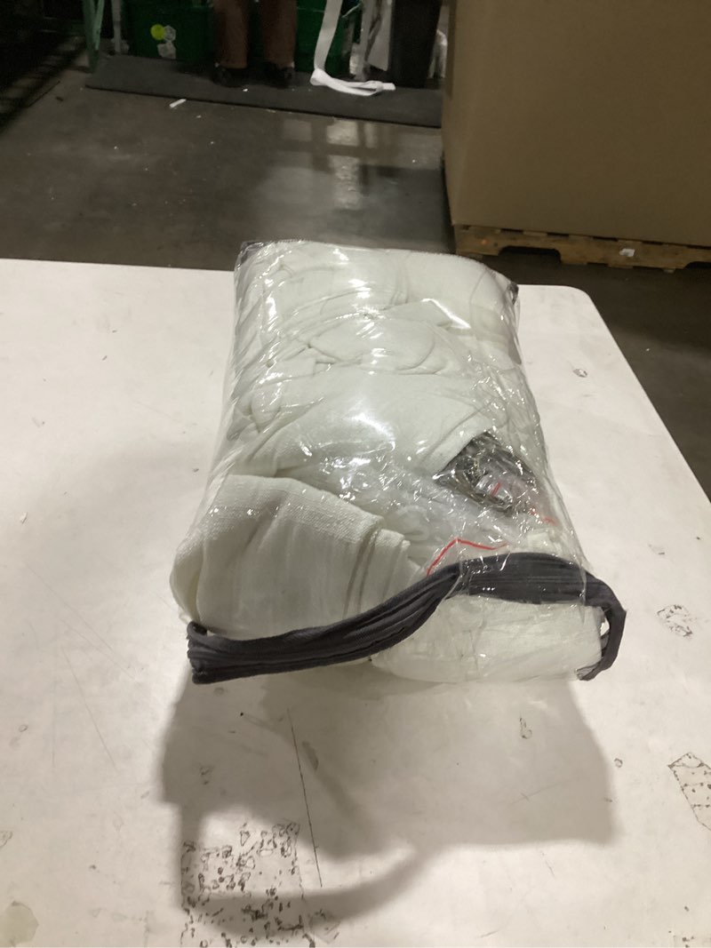 Condition photo showing Good Condition for Linen Pinch Pleated Blackout Curtains 96 Inches Long 2 Panels Set for Dining Living Room Darkening Neutral Memory Shape Pinch Pleat Black Out Thermal Insulated Curtain Drapes with Liner Oatmeal Beige Oatmeal 40"W x 96"L (Pack of 2)