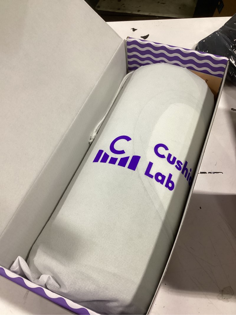 Condition photo showing New/Like New for C CUSHION LAB Deep Sleep Pillow, Patented Ergonomic Contour Design for Side & Back Sleepers, Orthopedic Cervical Shape Gently Cradles Head & Provides Neck Support & Shoulder Pain Relief - Calm Grey