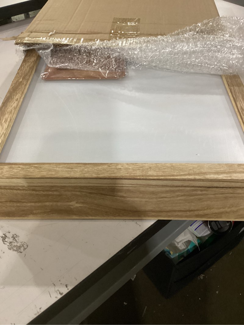 Condition photo showing Good Condition for 14x17 shadowbox frame with shelves, deep shadow box display cases with 4 movable shelves,shadow work journal and workboolshadow box for flowers,medals,coins,pictures,weddings(carbon)
