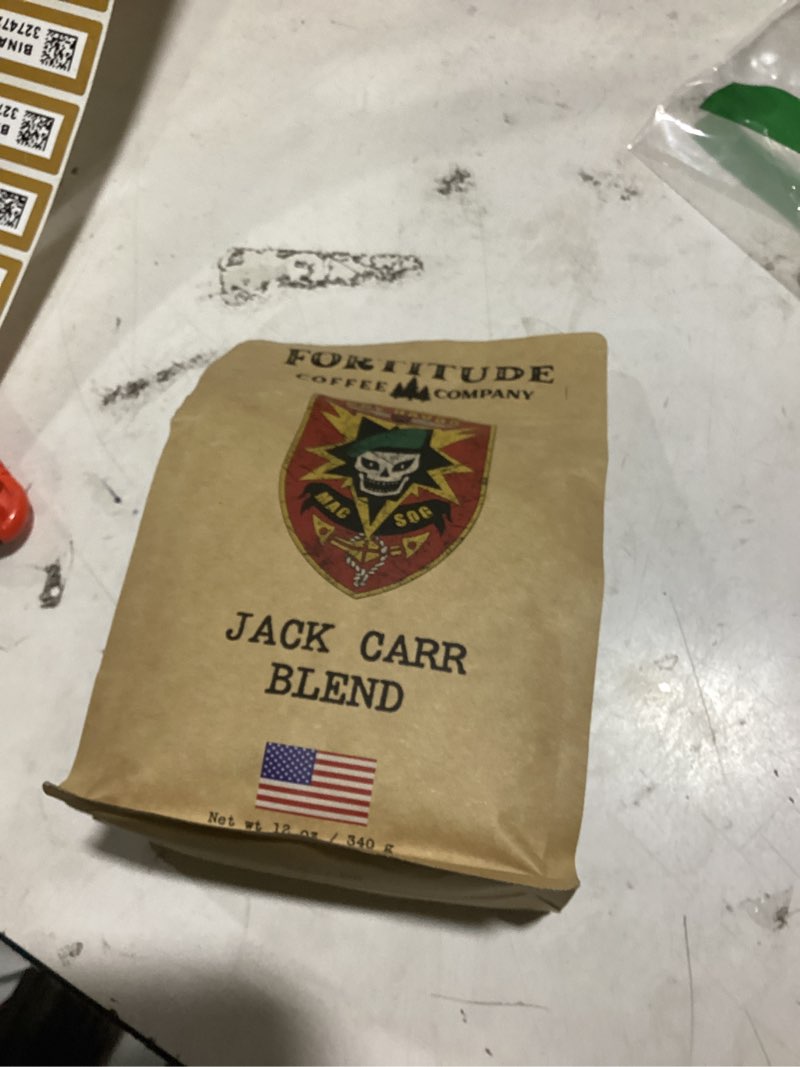Condition photo showing As Is for exp may 25 2026(similar to )fresh roasted coffee, blackbeard's revenge whole bean coffee, medium roast, kosher, 12 oz blackbeard's revenge 12 ounce (pack of 1)