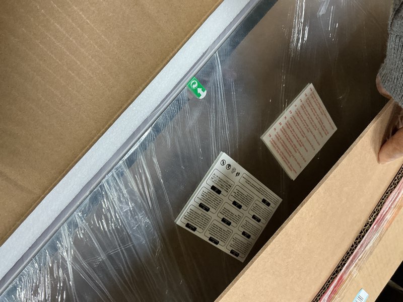 Condition photo showing Good Condition for SONGMICS Mirror Jewelry Cabinet Armoire with Built-in LED Lights, Wall or Door Mounted Jewelry Storage Organizer, 3.8 x 14.6 x 26.4 Inches Hanging Mirror Cabinet, Gift Idea, White UJJC050W01 Simple LED White