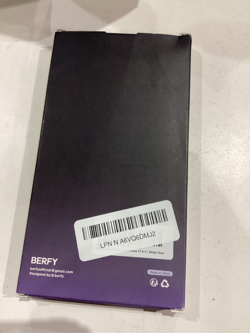 Condition photo showing Good Condition for BERFY for iPhone 17 Case for Women, Clear Glitter Shockproof Protective Case, Anti-Yellowing, with Screen Protector & Camera Lens Protector 6.3", Sparkle Clear A-Sparkle Clear For iPhone 17 6.3 inch