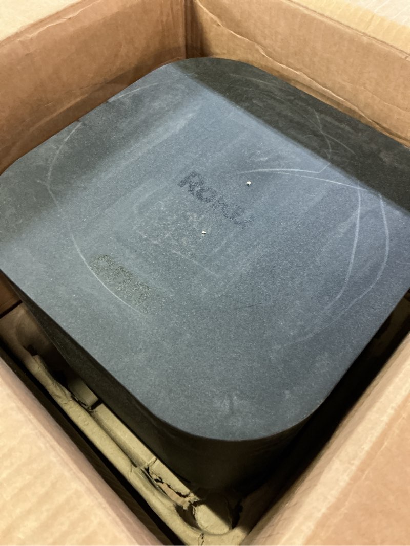 Condition photo showing As Is for onn. roku wireless subwoofer - 10" driver with 150w peak power for enhanced home theater bass (renewed)