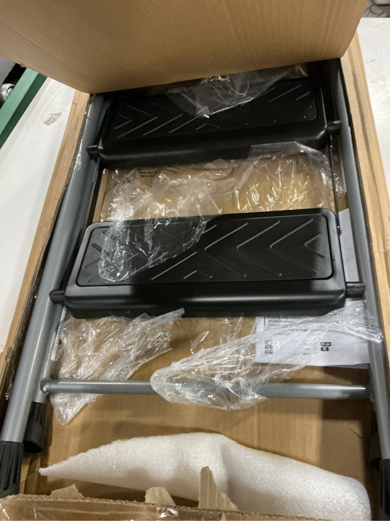 Condition photo showing Good Condition for Amazon Basics Folding 3 Step Portable Ladder, with Wide Anti-Slip Pedal, Black