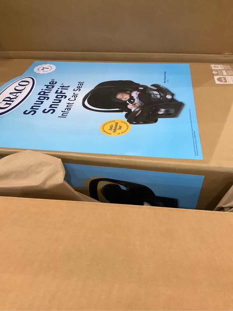 Condition photo showing As Is for Snuggle ride infant car seat