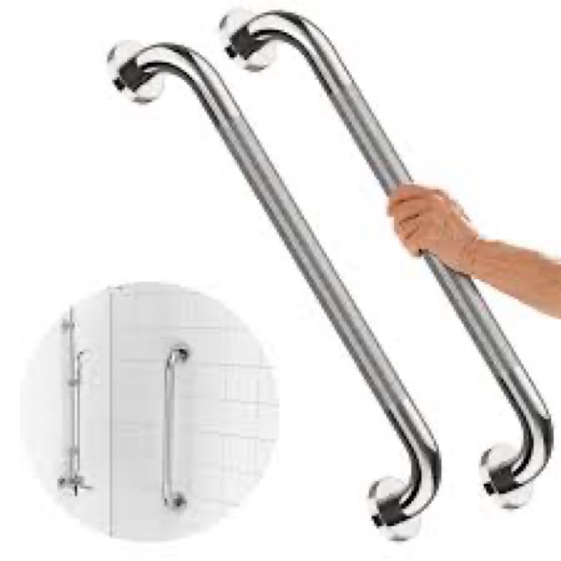 2 pack 24 inch shower grab bar, imomwee chrome stainless steel bathroom grab bar handle, bathroom sh