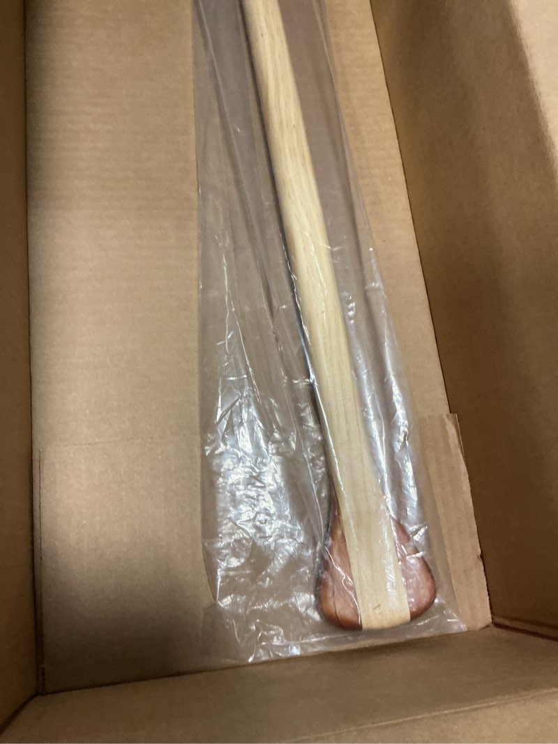 Condition photo showing Good Condition for wooden canoe paddle with ergonomic palm grip and anti-collision edge, floating wood canoe boat paddle splicing color 122 cm/4.0 ft