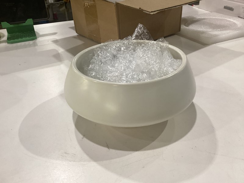 Condition photo showing New/Like New for ceramic flower pot flower arrangement set japanese ikebana floral art supplies flower bowl decorative flower vase for centerpieces (medium white)