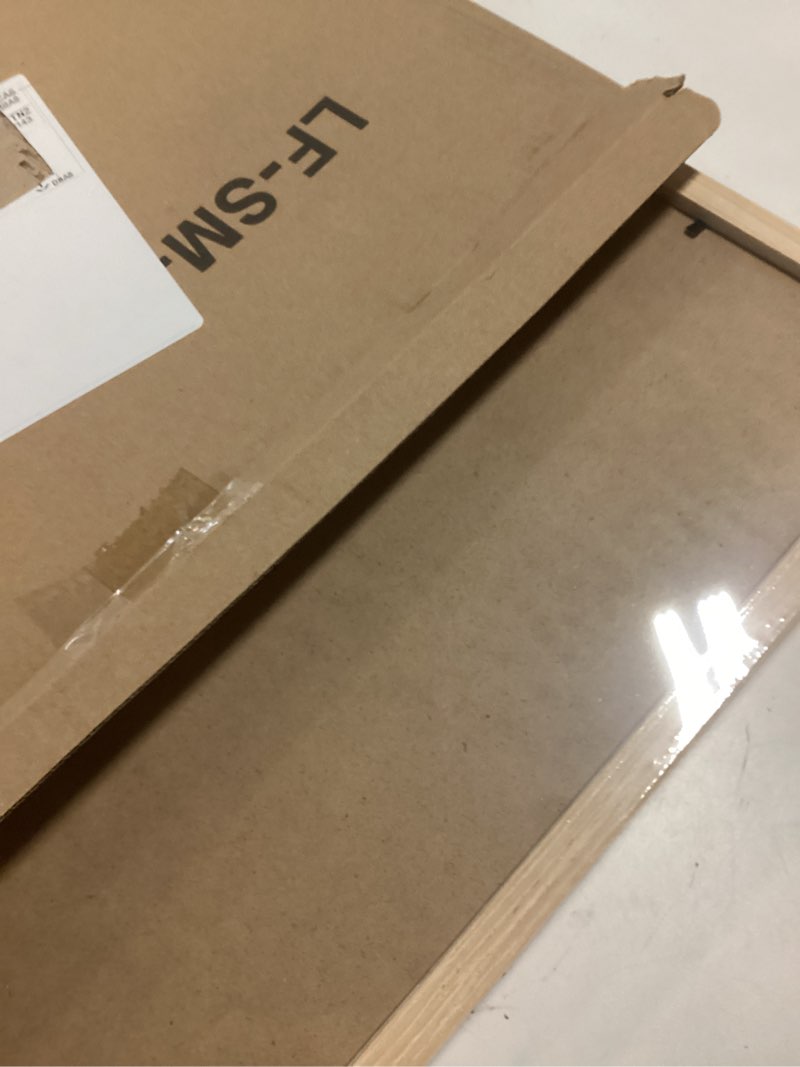Condition photo showing New/Like New for luckylife 16x20 picture frame, natural solid wooden poster frames for wall, display 11x14 with mat or 16x20 without mat, 1 pack natural 16x20