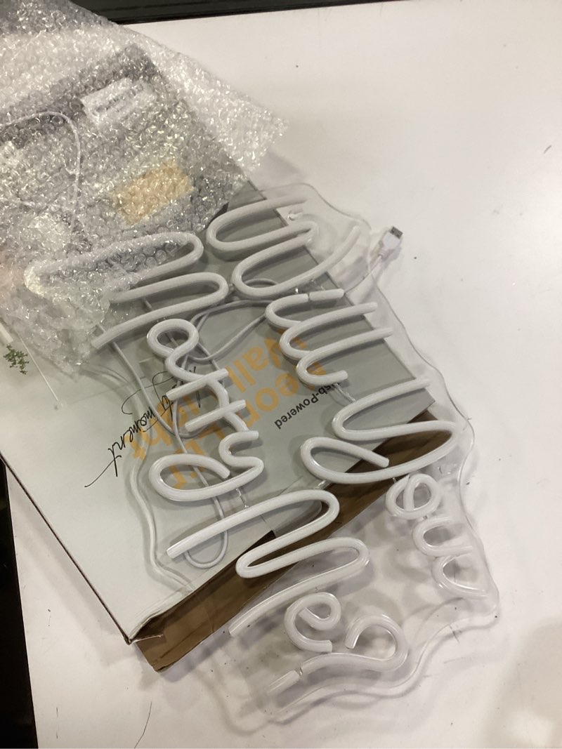 Condition photo showing New/Like New for Will You Marry Me Neon Signs for Wall Decor Warm White LED Light Sign for Room Decor Light Up Sign for Birthday Party Wedding Decoration USB Powered