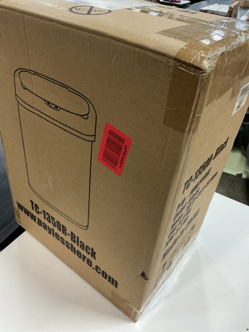 Condition photo showing New/Like New for bestoffice touch free sensor automatic touchless trash can for kitchen bedroom office  13-gallon  black