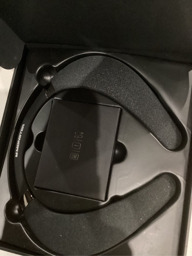 Condition photo showing New/Like New for Monster Boomerang Neckband Bluetooth Speaker, Neck Speaker Bluetooth Wireless, 12H Playtime, True 3D Stereo Sound, Portable Soundwear, IPX7 Waterproof, for Home Sport Outdoor