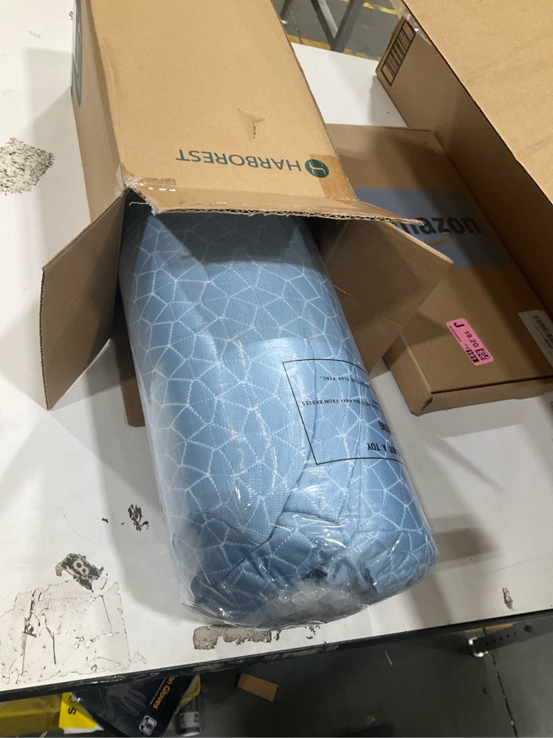 Condition photo showing New/Like New for harborest cooling cube pillow - side sleeper pillow for neck and shoulder pain, memory foam pillow cube pro with adjustable firmness,24"x12"x5", blue blue standard-24"x12"x5"