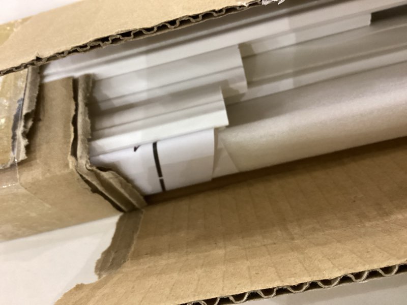 Condition photo showing Good Condition for 10 Pcs Peel and Stick Door Moulding Trim Kit Premade Wall Moulding Panels Flexible Self Adhesive 3D Wainscoting Panels for Mirror Window Frame Decor (Top 22"x36" and Bottom 22"x24") 1 Top 22"x36" and Bottom 22"x24"