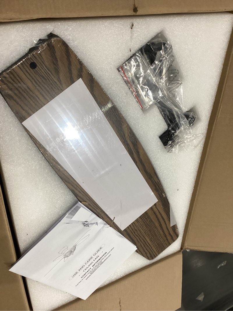 Condition photo showing Good Condition for Tiffany Ceiling Fans with Lights - 52" Ceiling Fan Chandelier with 5 Dual-Blades and Glass Shade, 6 Speeds and Reversible, Indoor and Outdoor, Retro Style Tiffany-11