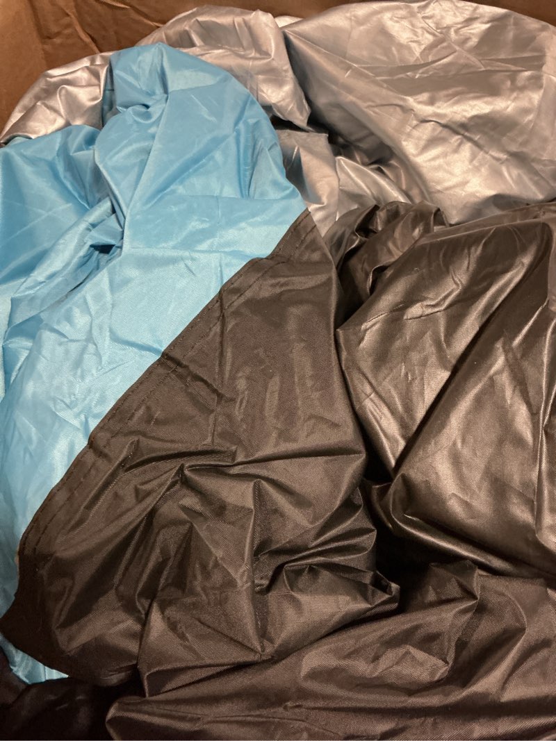 Condition photo showing As Is for mornyray waterproof car cover all weather snowproof uv protection windproof outdoor full suv car cov