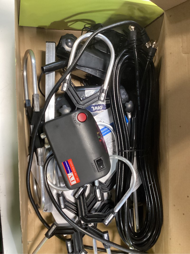 Condition photo showing As Is for onn outdoor motorized antenna 