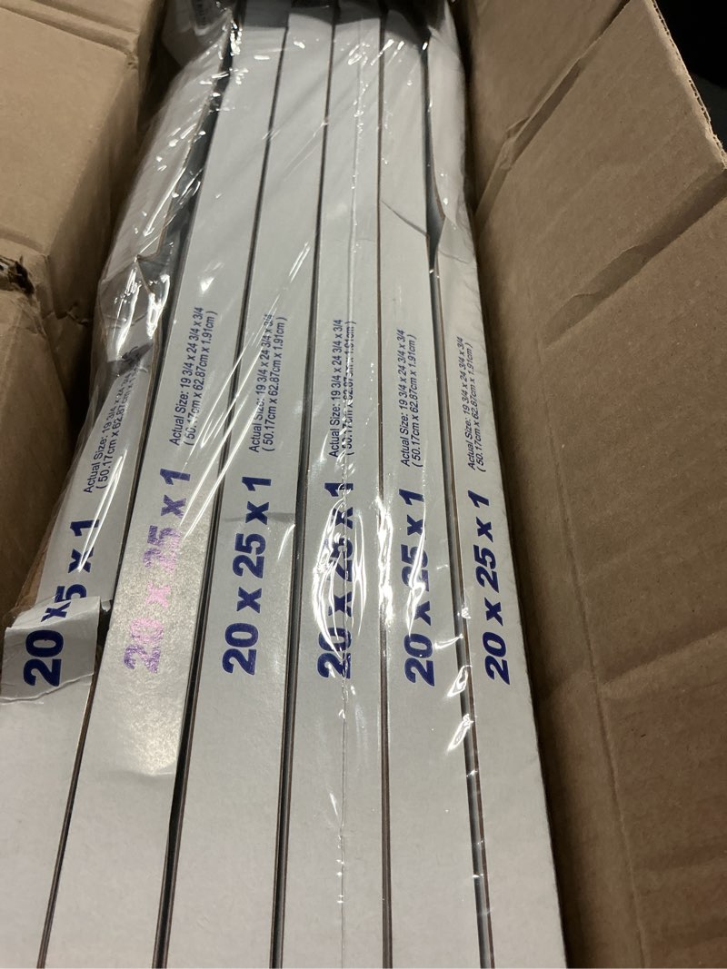 Condition photo showing As Is for Simply by MervFilters 20x25x1 Air Filter, MERV 8, MPR 600-6 Pack of AC Furnace Air Filters