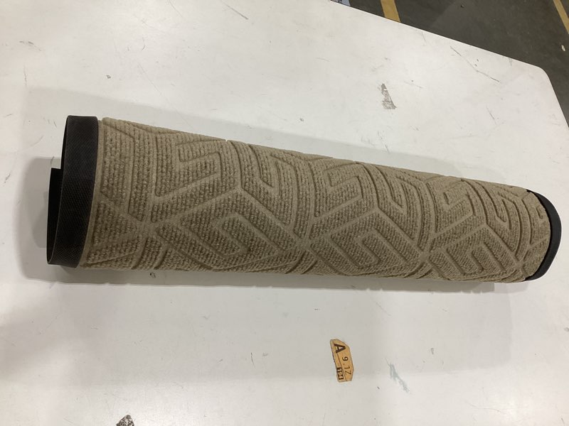 Condition photo showing Good Condition for Yimobra Front Door Mat Outside Entrance 47x24, Waterproof All-Season Weather Large Doormat, Non Slip Natural Rubber, Stain and Fade Resistant, Indoor Outdoor Mat, Easy Clean Patio, Pale Khaki Pale Khaki 47x24 Inch