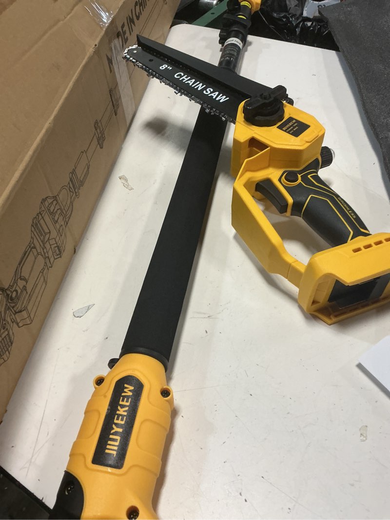 Condition photo showing Good Condition for (5 pcs)6 inch cordless pole saw for dewalt 20v max battery (no battery), brushless electric chainsaw with extension pole, 15ft long reach for tree pruning hedge cutting