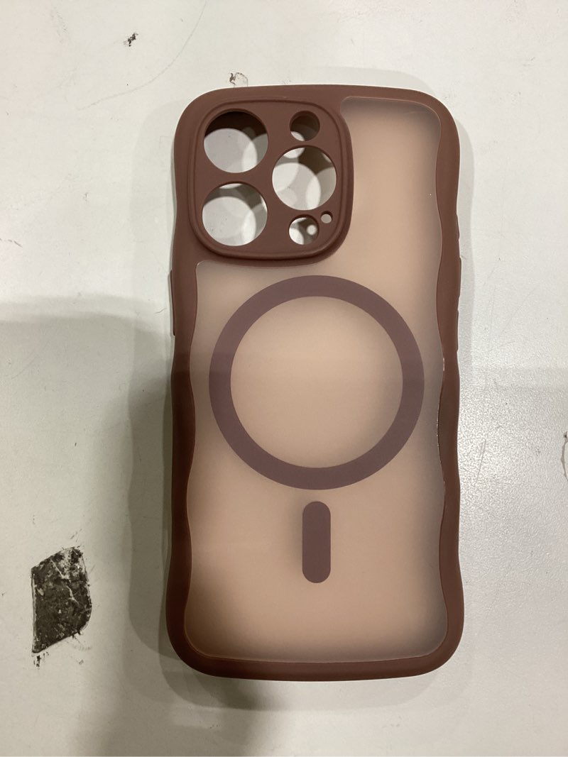 Condition photo showing New/Like New for TAURI Magnetic for iPhone 16 Pro Case, Cute Wavy Design [Full Camera Protection] [Compatible with Magsafe] Anti-Slip Translucent Matte Case for iPhone 16 Pro for Women Girls, Desert Brown for iPhone 16 Pro Desert Brown