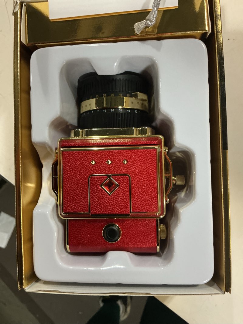 Condition photo showing New/Like New for vintage digital camera, 64mp 2.7k retro point and shoot camera with autofocus, 2" ips waist-level screen & 16gb tf card, 16x zoom compact photography camera for beginners kids teens, butterfly door red