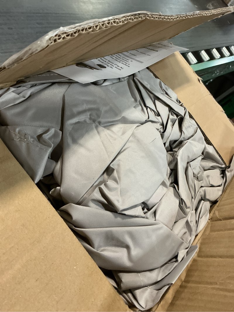 Condition photo showing Good Condition for boat cover with ratchet to tighten the hem,1200d heavy duty boat covers,17-19ft hurricane-proof bass boat cover,100% waterproof bass tracker cover with motor cover for trailer,mooring,gray gray length: 17'-19' beam width up to: 96"