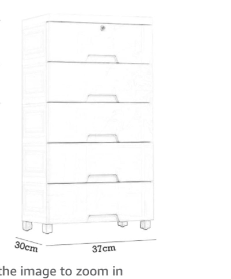 TOPRP Shelf Thickened Drawer Storage Cabinet Plastic Children's Clothes Storage Household Storage Box (Color : Gradient