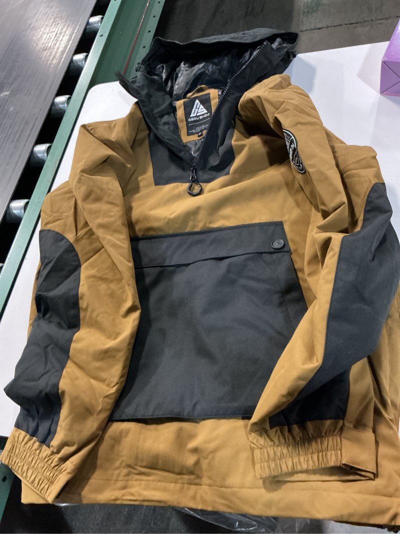Condition photo showing Good Condition for GSOU SNOW Women Ski Jacket Snow Coat Waterproof Windproof Snowboarding Jacket Coat Insulated Warm Winter Medium Brown Black