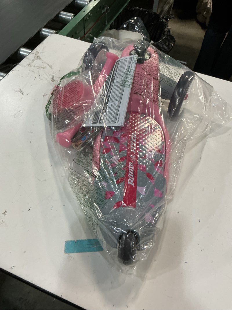 Condition photo showing Good Condition for Radio Flyer My 1st Scooter, Pink, for Kids 2-5 Years Old, Extra Wide Base for Balance, 2 Front Wheels for Added Stability, Easy to Use Foot Brake, 3 Wheel Scooter for Kids, (Amazon Exclusive)