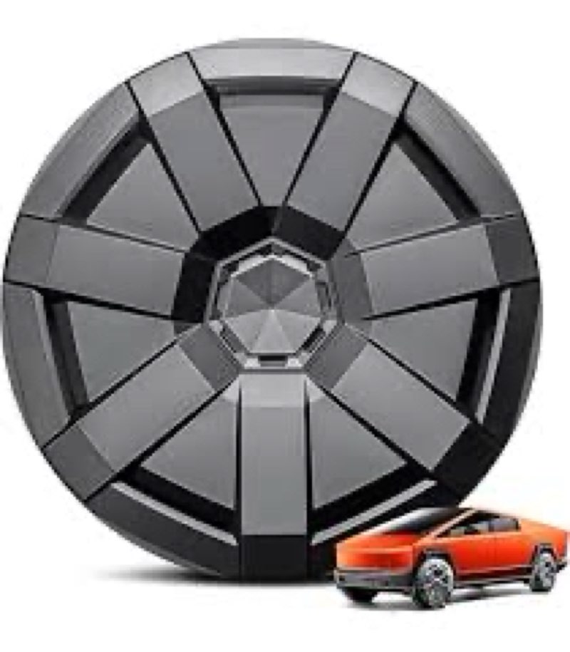 hubcap wheel cover compatible with tesla cybertruck 2024 2025, full rim protector hubcaps replacemen