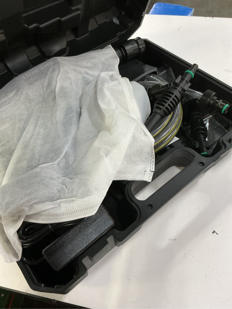Condition photo showing Good Condition for cordless pressure washer 1080psl portable high pressure for car wash outdoor cleaning, handheld power washer with 6-in-1 adjustable nozzle, foam cannon for fences/driveways/patios/home (1x 4ah) 1x 4ah battery