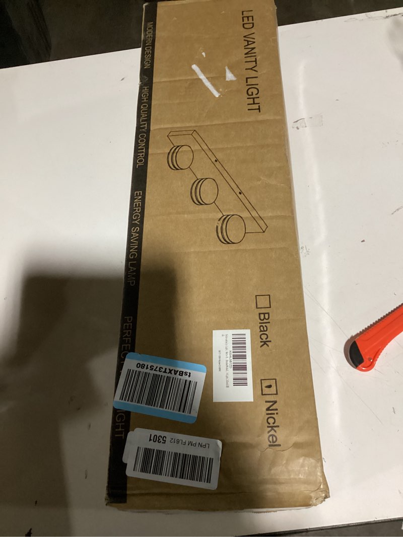 bicrink 3-light bathroom vanity light, brushed nickel bathroom light fixtures over mirror, led vanit