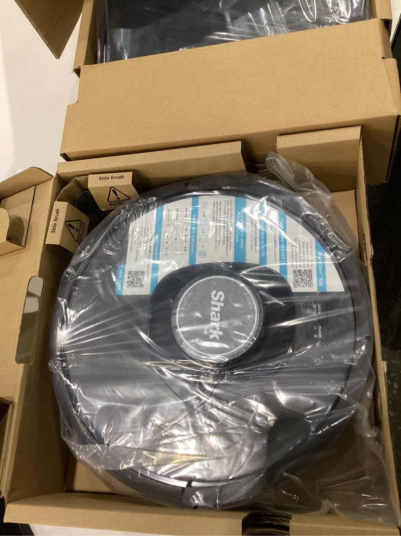 Condition photo showing New/Like New for shark av2501s ai ultra robot vacuum, with matrix clean, home mapping, 30-day capacity hepa bagless self empty base, perfect for pet hair, wifi, dark grey matrix ai ultra dry self empty, not tested