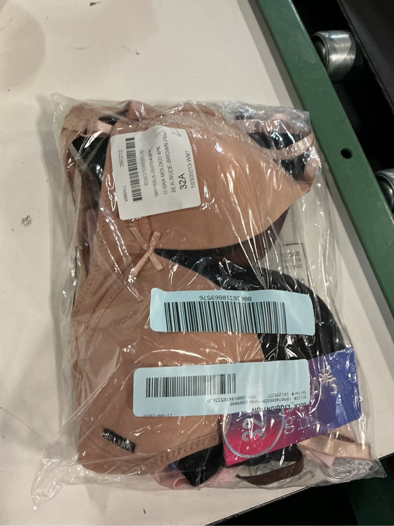 Condition photo showing New/Like New for girls  training bra - 4 pack a-cup molded wire-free microfiber bralette (32a-36a)