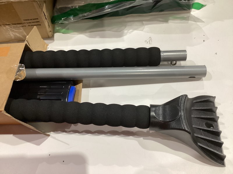 Condition photo showing Good Condition for helloleiboo 2025 Extra Long 55.7" Ice Scrapers for Car Windshield Multi-Functional Detachable Car Ice Scraper with Foam Grip and 270° Pivoting Brush Head Snow Brush for SUV Truck Auto (Blue)