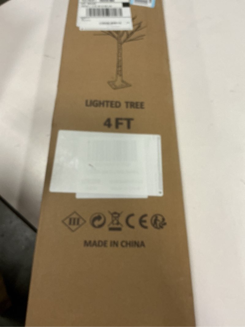 Condition photo showing New/Like New for LITBLOOM Lighted Birch Twig Tree with Fairy Lights 4FT 200 LED Lights for Indoor Outdoor Home Christmas Holiday Decoration 4FT White Birch