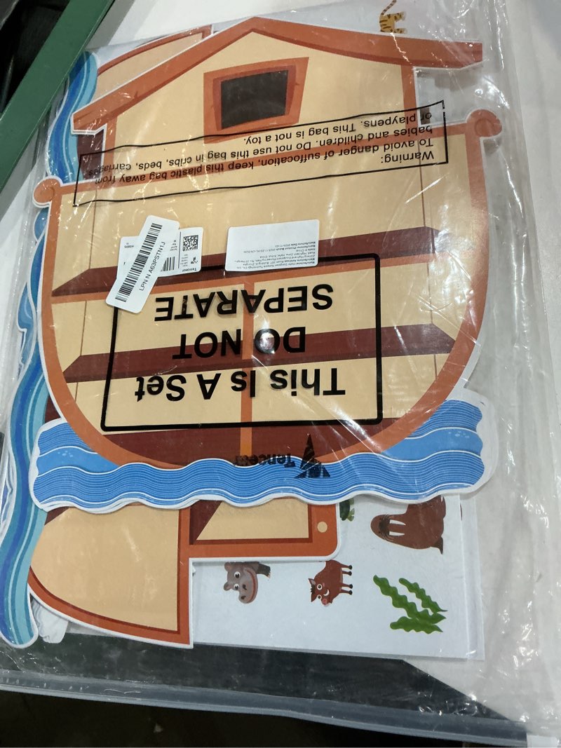 Condition photo showing Good Condition for Tenceur 24 Sets Noah's Ark Sticker Scene Including 24 Pcs Noah's Ark Backgrounds and 24 Sheets Animal Stickers, Noahs Ark Toy Sunday School Crafts Noahs Ark Decorations for Classroom Activities