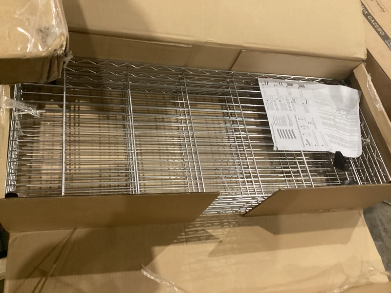 Condition photo showing Good Condition for chrome 82"x48"x18" 6 tier layer shelf adjustable wire metal shelving rack
