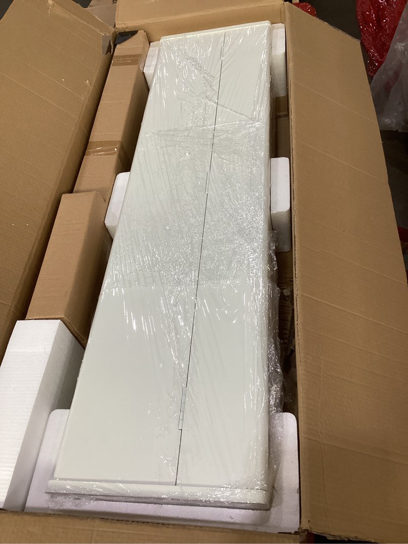 Condition photo showing Good Condition for 88 key weighted home digital piano- wooden desk electric piano transforms between desk and vanity - progressive hammer-action keyboard, perfect for beginners with midi-white