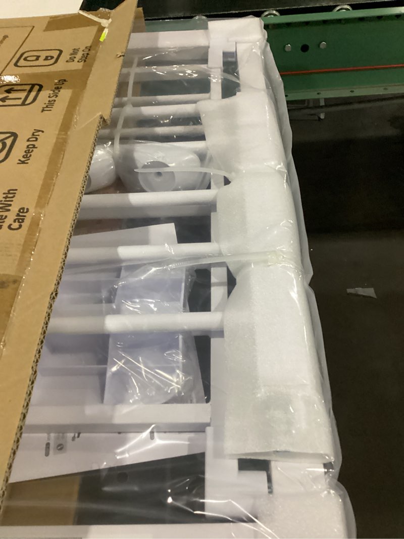 Condition photo showing New/Like New for cumbor 30-46" baby gate for stairs, toddler safety essentials for the house, auto close dog gate for doorways, mom's choice awards winner-easy install pressure mounted pet gates for dogs, white