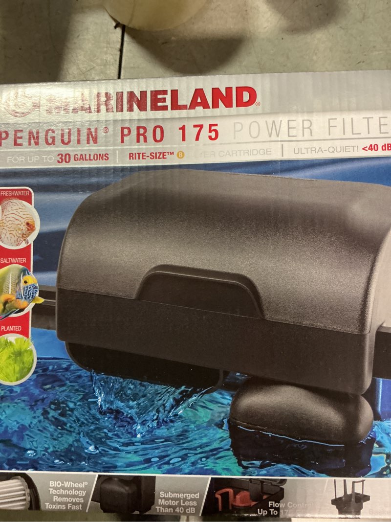 Condition photo showing New/Like New for MarineLand ML Penguin PRO 175 Filter 10/1 CT, 78179 up to 30 gallons