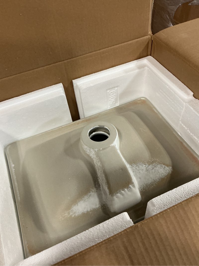Condition photo showing Good Condition for los flexi rectangular semi recessed bathroom sink 17?l x 13?w
