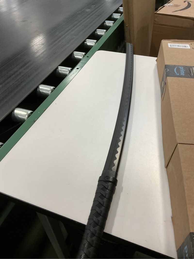 Condition photo showing Good Condition for Polypropylene Katana Sword - Japanese Training Samurai Sword, Blunt Longsword, Martial Arts Practice Katana for Men and Women, Cosplay Sword, Safe, Easy, Fun, Durable Black