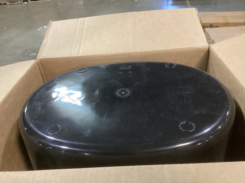 Condition photo showing As Is for IRIS USA Cat Litter Box, Large Top Entry with Litter Catching Lid and Scoop, Dog Proof, Cat Box Enclosure, Black/Gray Top Entry Black